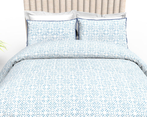 Asher Kingsize Bedsheet With 2 Lace Trim Pillow Cover -17A